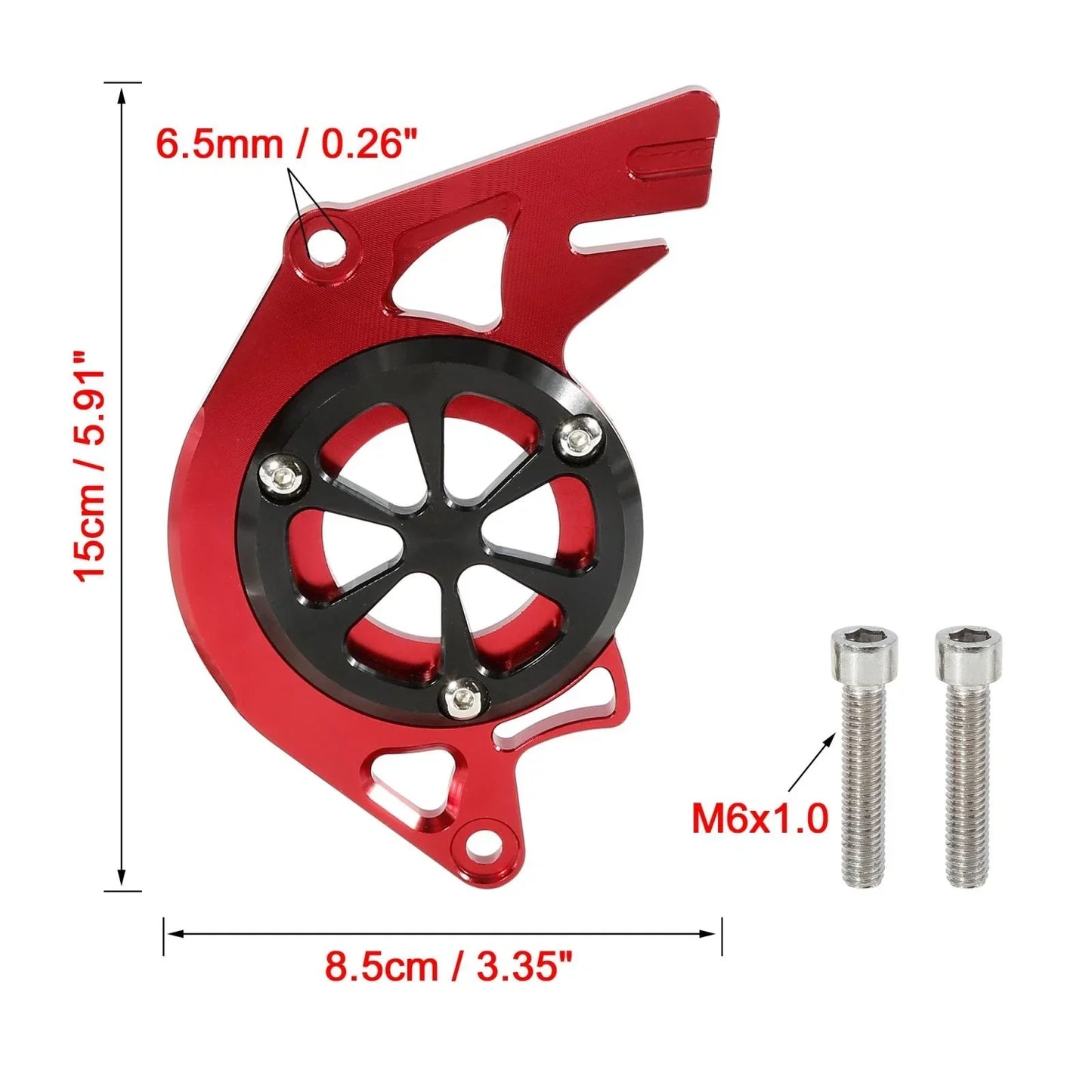 Red Motorbike Front Chain Guard Sprocket Engine Cover for Honda MSX125 (2013-2017)