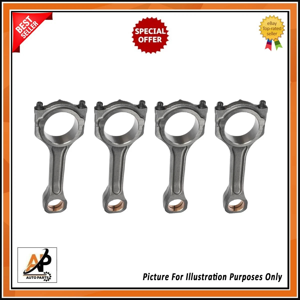 Connecting Rod Set Replacement for Ford Transit 2.2 TDCi (2000–2013)