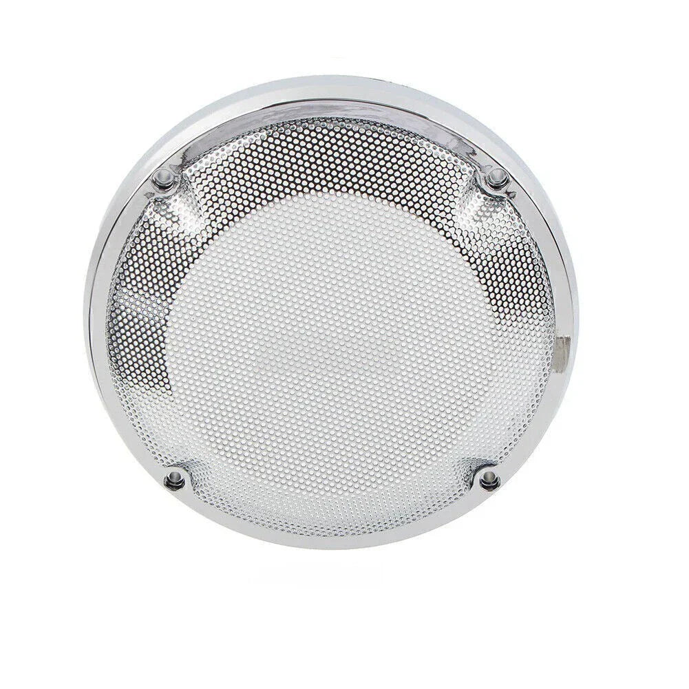6.5" Saddlebag Lid Speaker Grill Covers for Harley Touring (1983-2020)  Chrome