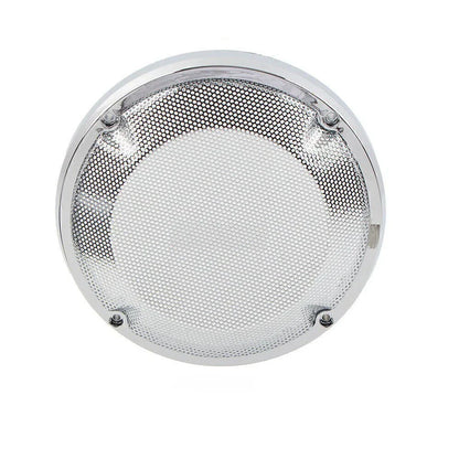 6.5" Saddlebag Lid Speaker Grill Covers for Harley Touring (1983-2020)  Chrome