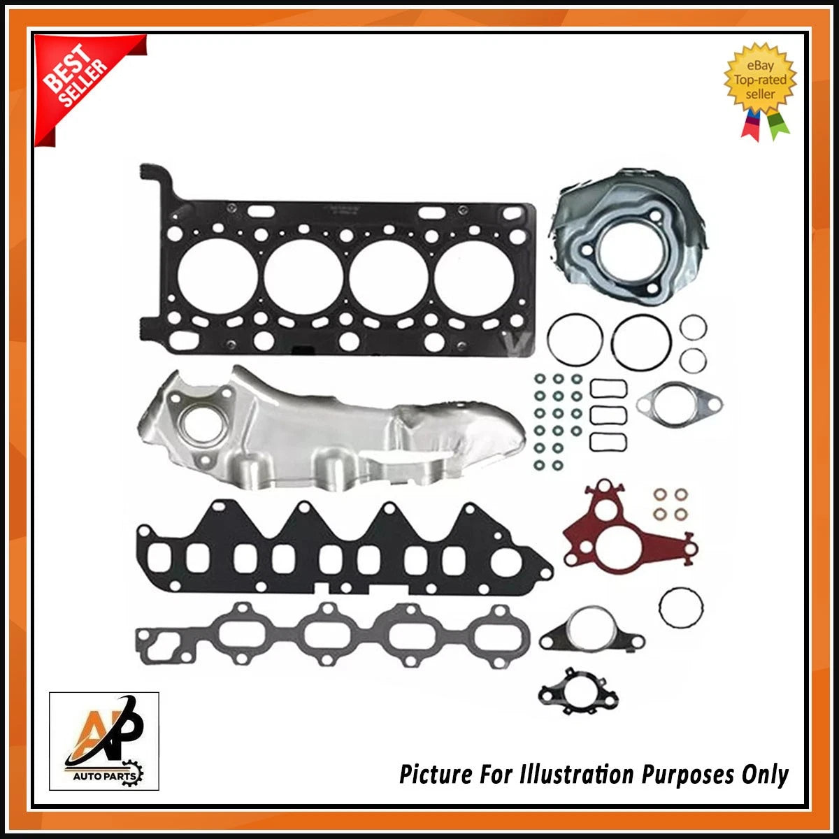 Head Gasket Set New with Head Bolts for Vauxhall Vivaro 1.6 CDTi (2014–)