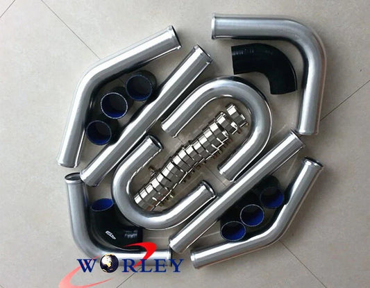 2.25" Aluminum Universal Intercooler Turbo Piping Kit for Car