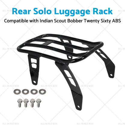 Rear Solo Luggage Rack for Indian Scout Bobber (2020-2023)