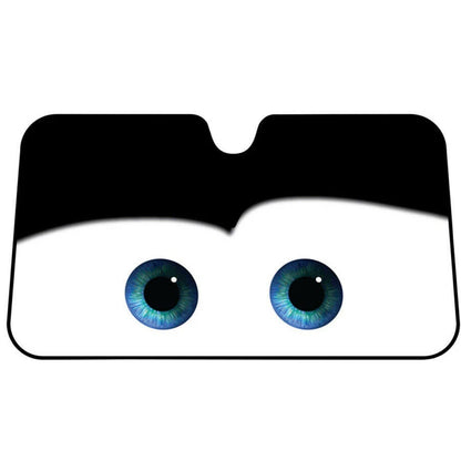 Cute Cartoon Big Eyes Anti-UV Windshield Sun Shade for Car