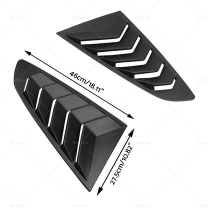 Side Window Louvers Sun Shade Cover for Ford Mustang (2015-2022)