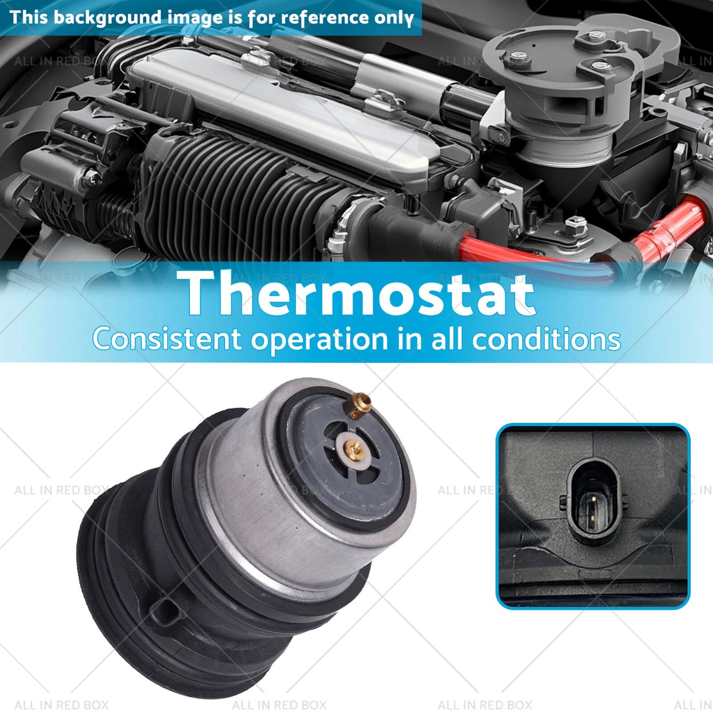 Thermostat for Porsche Cayenne Panamera Macan 3.0L 3.6L 4.8L (2003-2023)