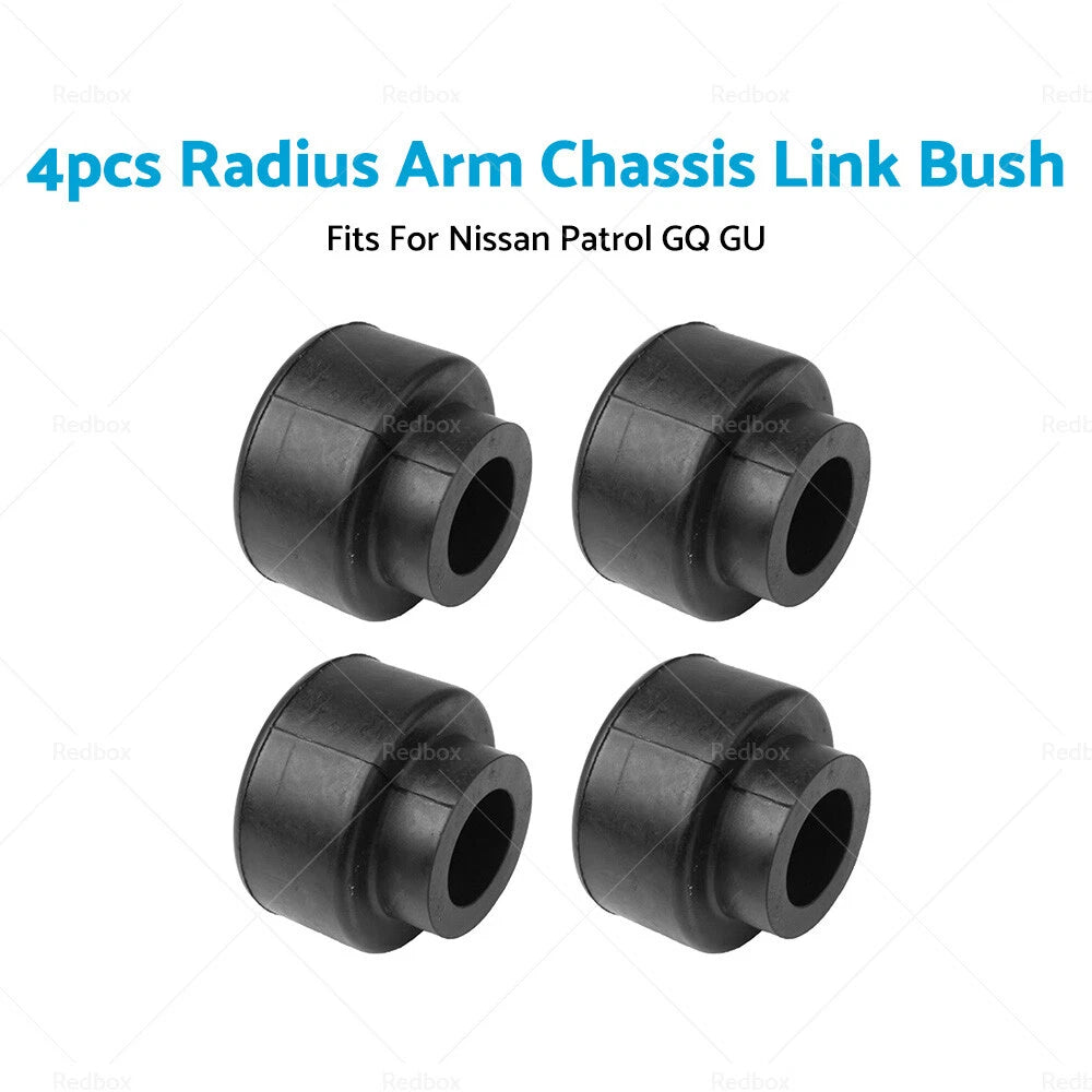 4 x Radius Arm Chassis Link Bushes for Nissan Patrol GQ GU Y60 Y61 (1988-2016)