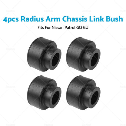 4 x Radius Arm Chassis Link Bushes for Nissan Patrol GQ GU Y60 Y61 (1988-2016)