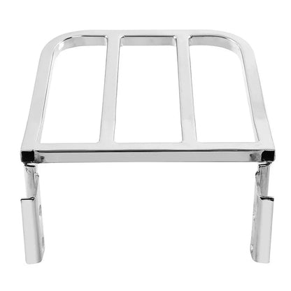 Chrome Detachable Rear Backrest Luggage Rack for Harley Softail Fatboy Dyna
