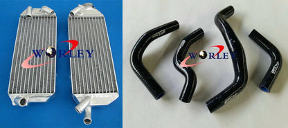 Aluminum Radiator & Blue Hose for Suzuki DRZ400E (2005-2007)