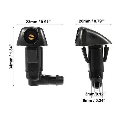 2 x Windshield Washer Nozzles for Honda Civic, Odyssey (2001-2023)