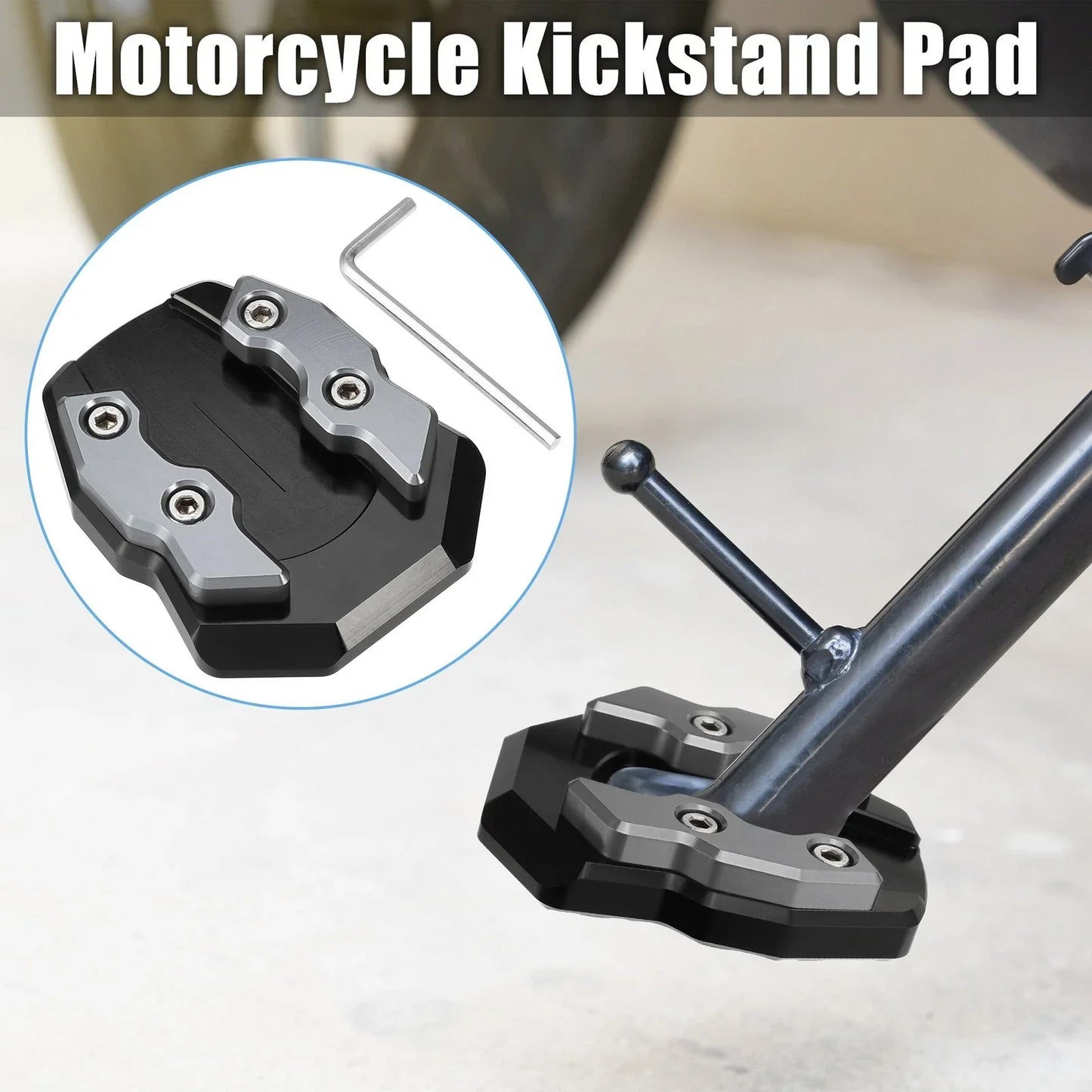 Aluminum Alloy Kickstand Pad for Honda Adv-160 (2022)