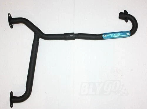 Black Alloy Twin Exhaust Pipe Muffler for 250cc Hummer Style ATV