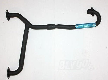 Black Alloy Twin Exhaust Pipe Muffler for 250cc Hummer Style ATV