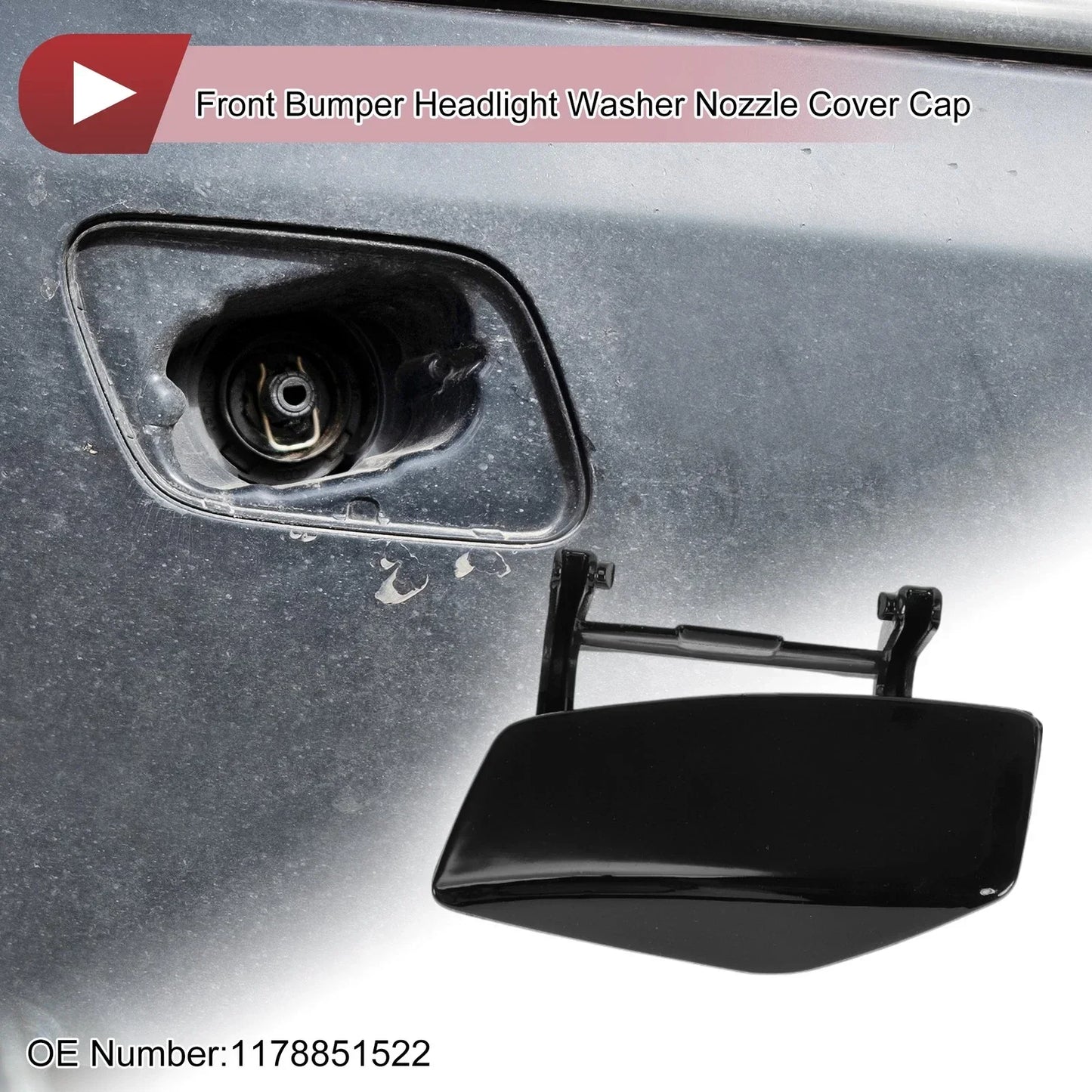 Front Left Bumper Trim Nozzle Cover for Mercedes-Benz CLA250 (2014-2019)