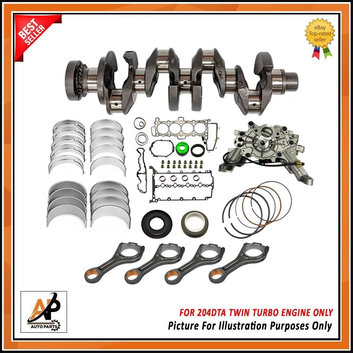Crankshaft Rebuild Kit for Land Rover Discovery 2.0 (2014–2016)