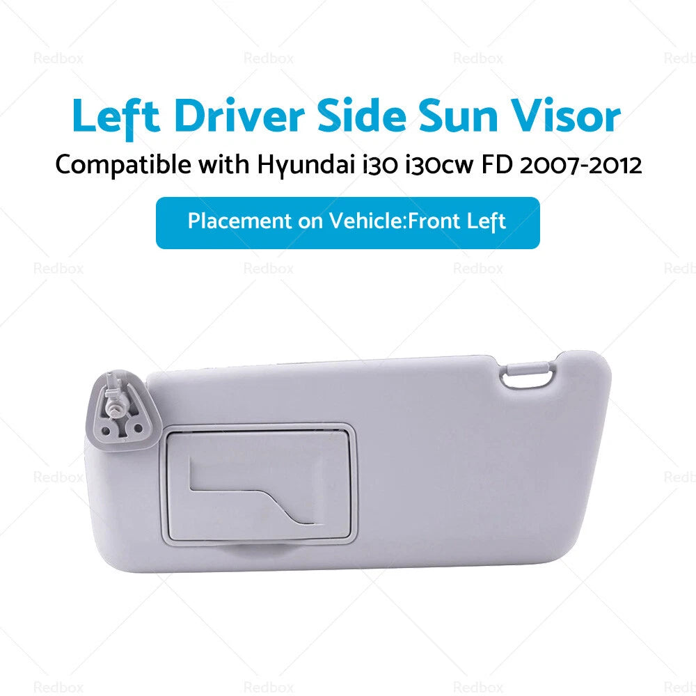 Left Passenger Side Sun Visor Shade for Hyundai i30 i30cw (2007-2012)