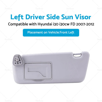 Left Passenger Side Sun Visor Shade for Hyundai i30 i30cw (2007-2012)