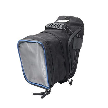 Universal Tank Bag with Strap for Harley & Honda - Black/Blue