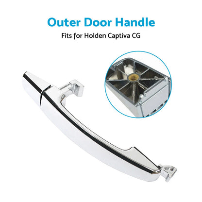 Chrome Front Left Outer Door Handle for Holden Captiva (2006-2018)