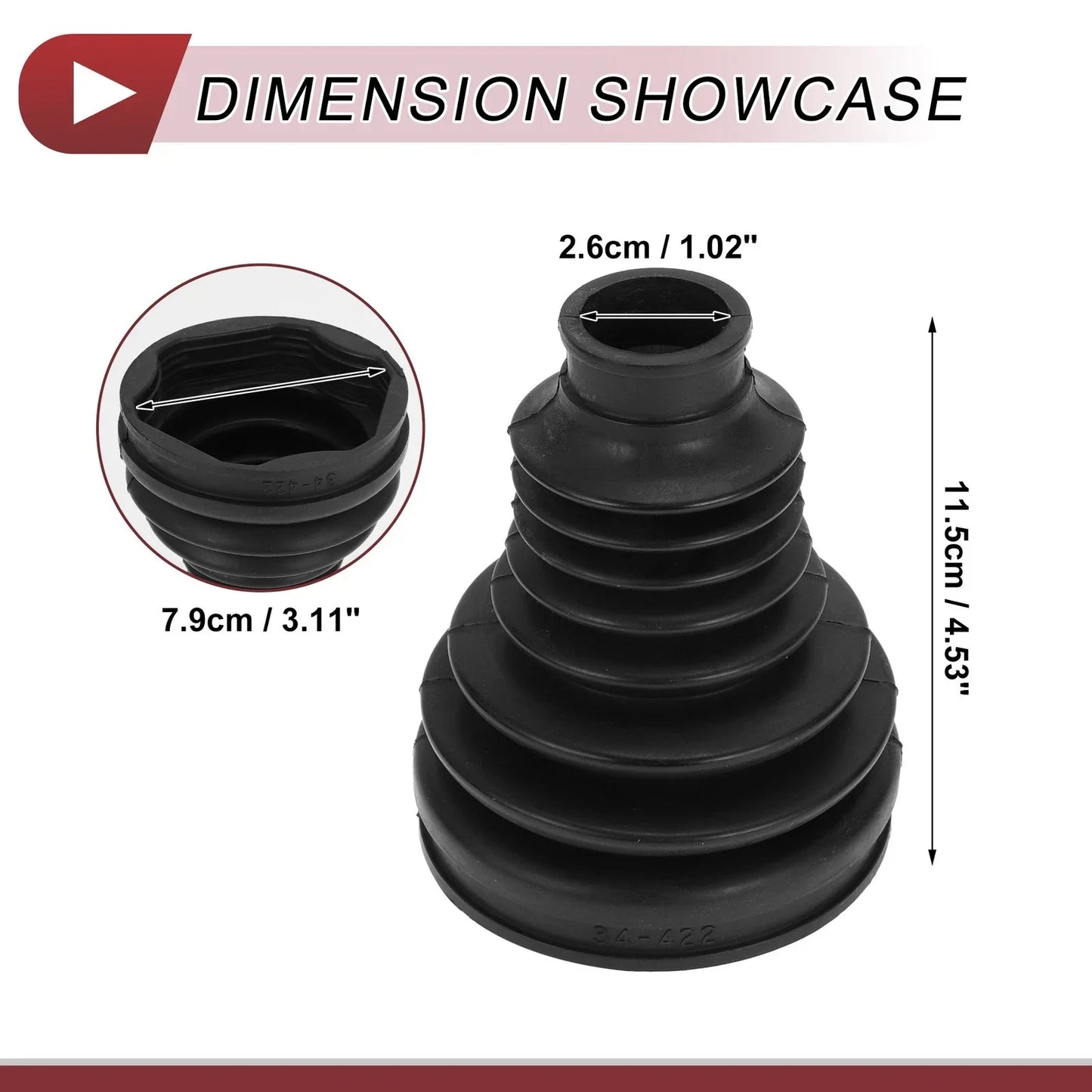 Inner CV Joint Boot Kit with Clamps for BMW i7 (2023-2024)