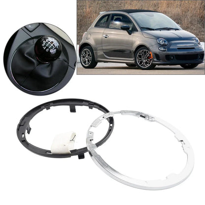 Gear Shift Knob Boot Gaiter Ring for Fiat 500C (2007-2015)