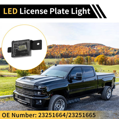 2 x License Plate Light Tag Lamps for Chevrolet Silverado