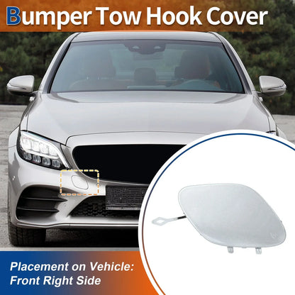 Car Bumper Tow Hook Cover for Mercedes-Benz (2019-2023) Diamond Silver