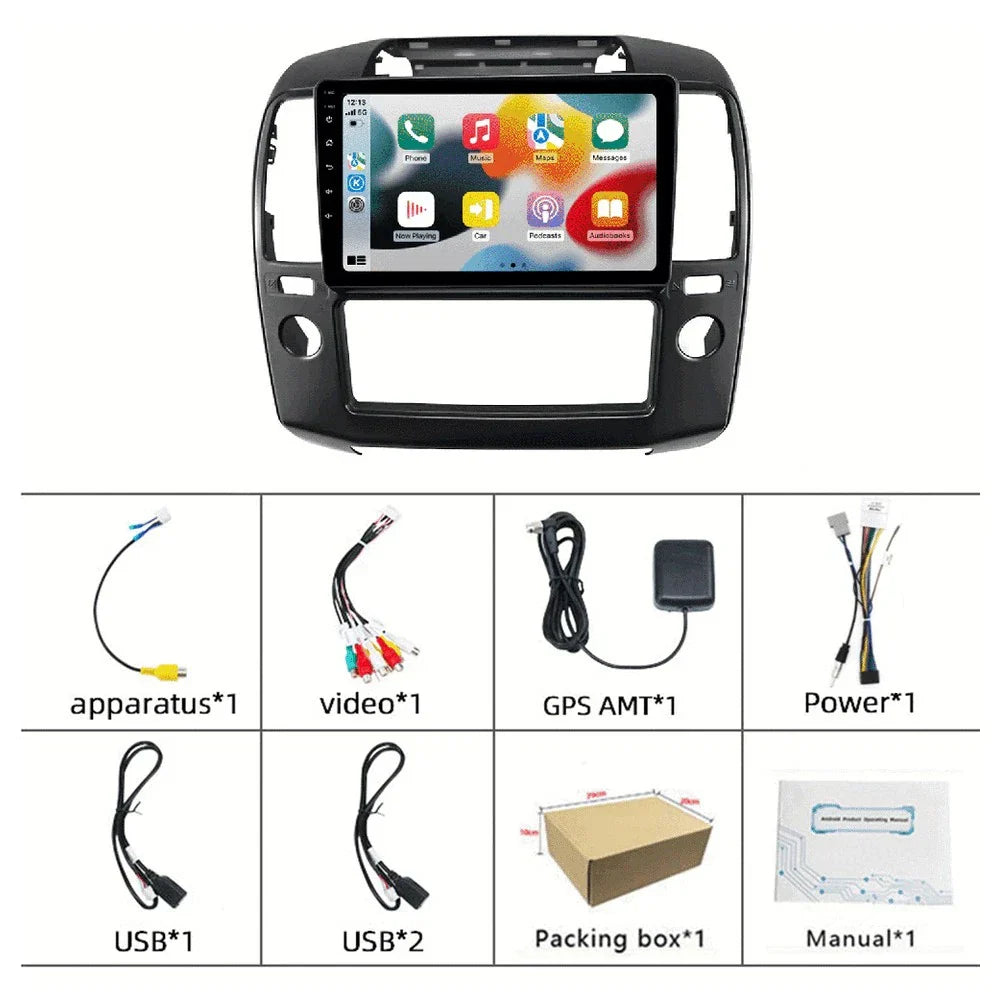 Android 11 Carplay GPS Stereo Head Unit for Nissan Navara (2005-2012)