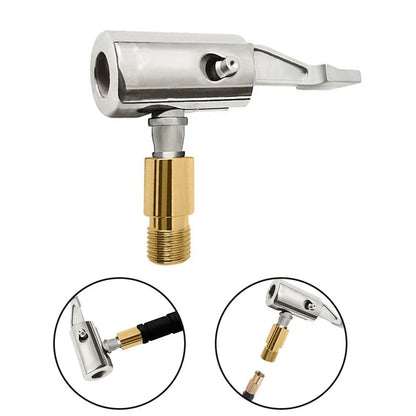 Locking Air Tyre Wheel Valve Clip Connector Brass for Trucks Campers
