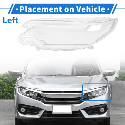 Car Front Left Headlight Lens Cover for Honda CRV (2015-2016)