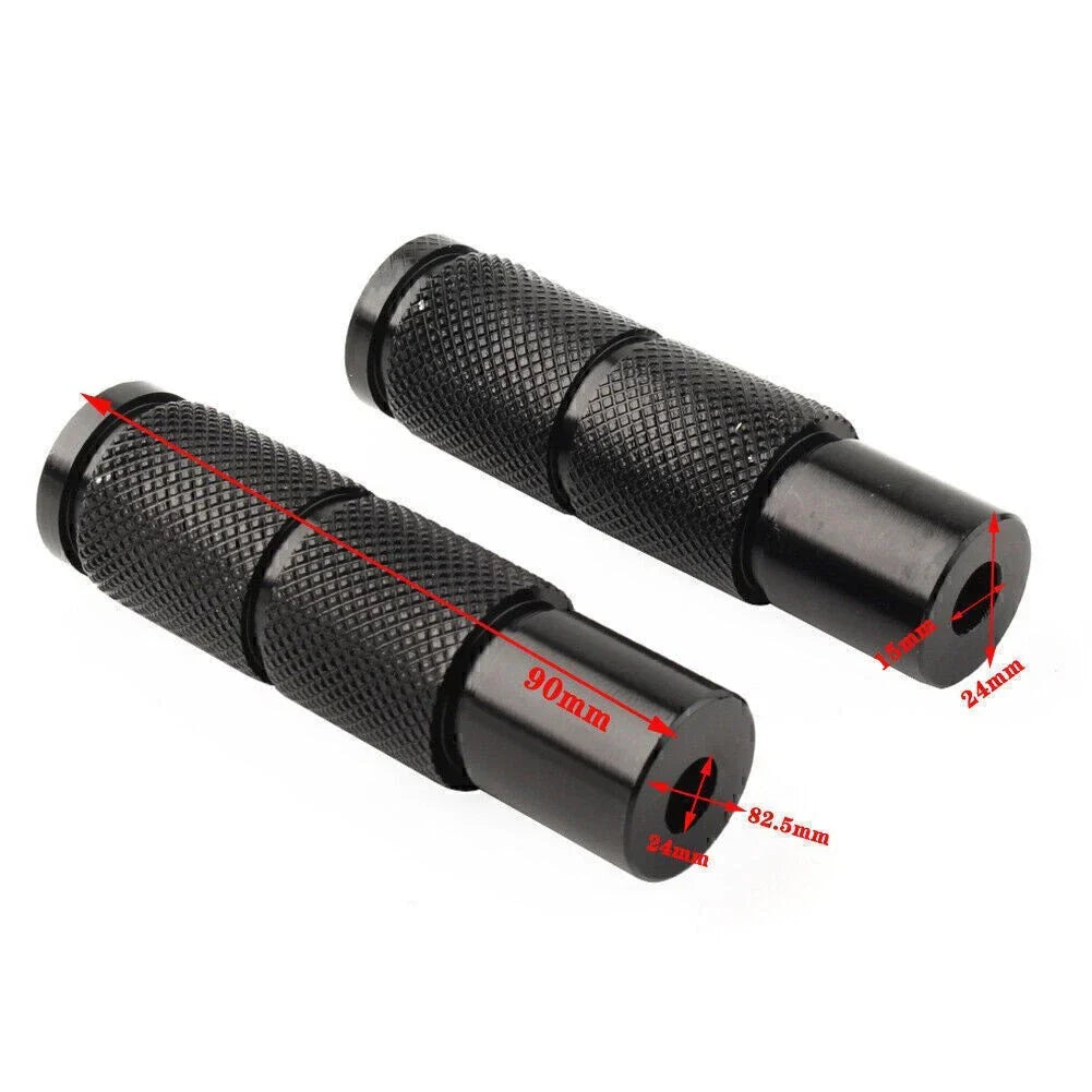 CNC Black Rear Foot Pegs for Universal Motorcycle