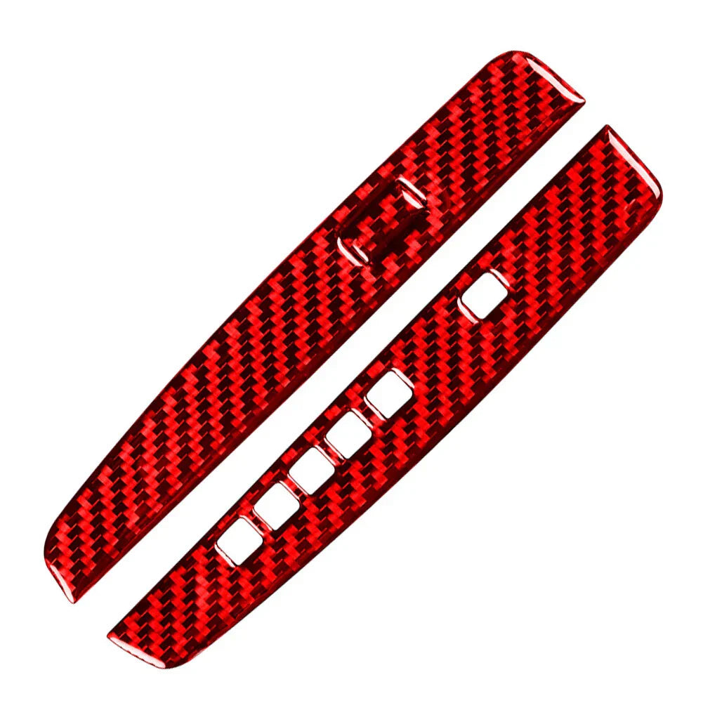 Red Carbon Fiber Interior Gear Shift Cover Trim for Honda Accord (2013-2017)