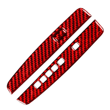 Red Carbon Fiber Interior Gear Shift Cover Trim for Honda Accord (2013-2017)