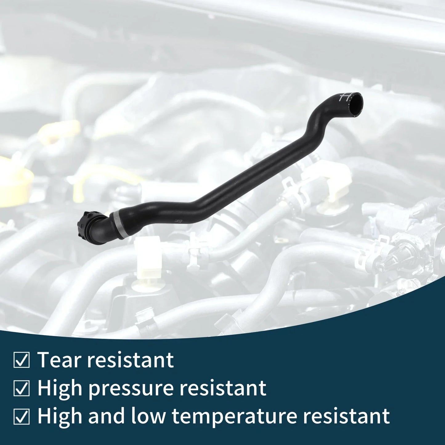 Radiator Hose for Porsche Cayenne 2003-2006 (2 x)