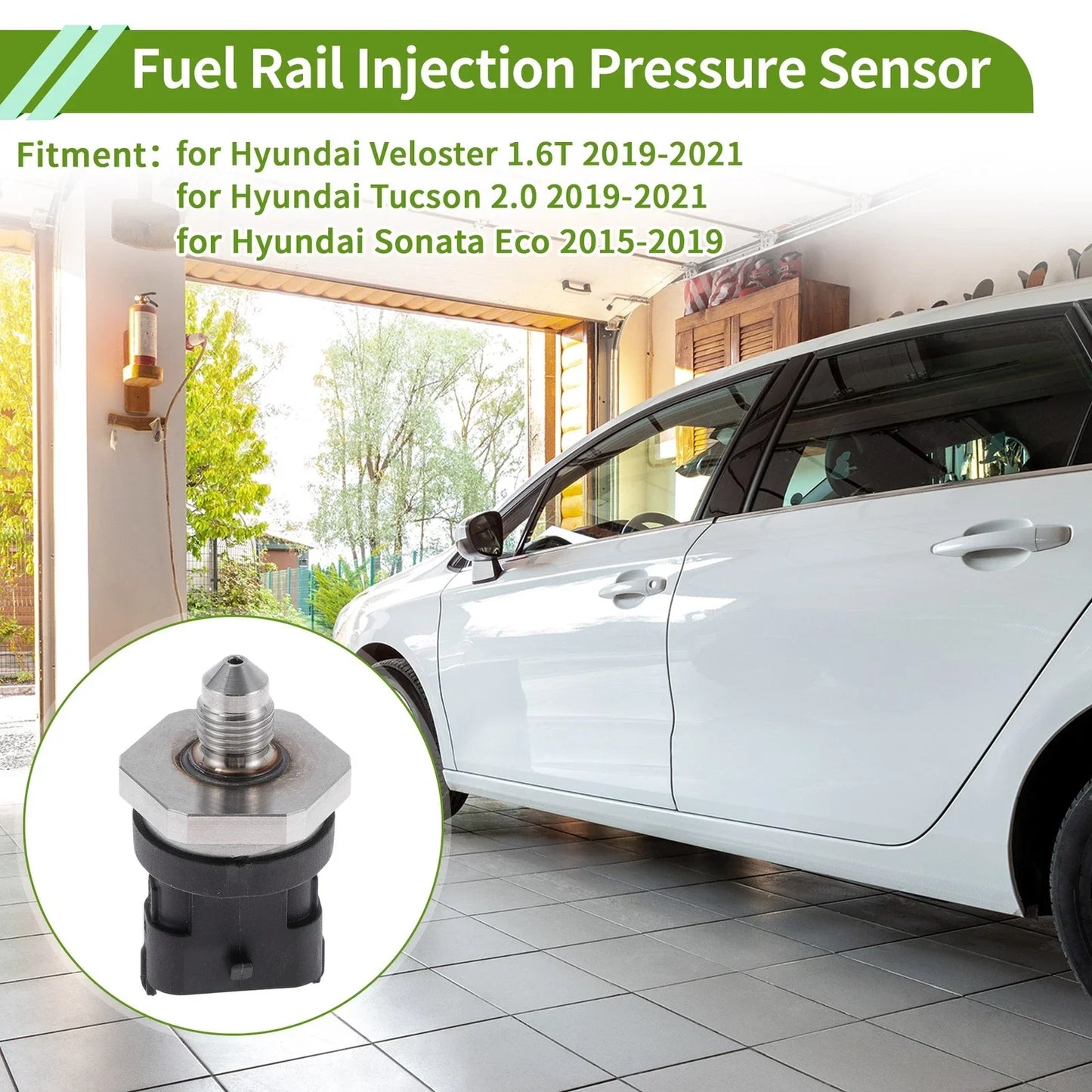 Fuel Injection Pressure Sensor for Hyundai Veloster 1.6T (2019-2021) 1 x Pc