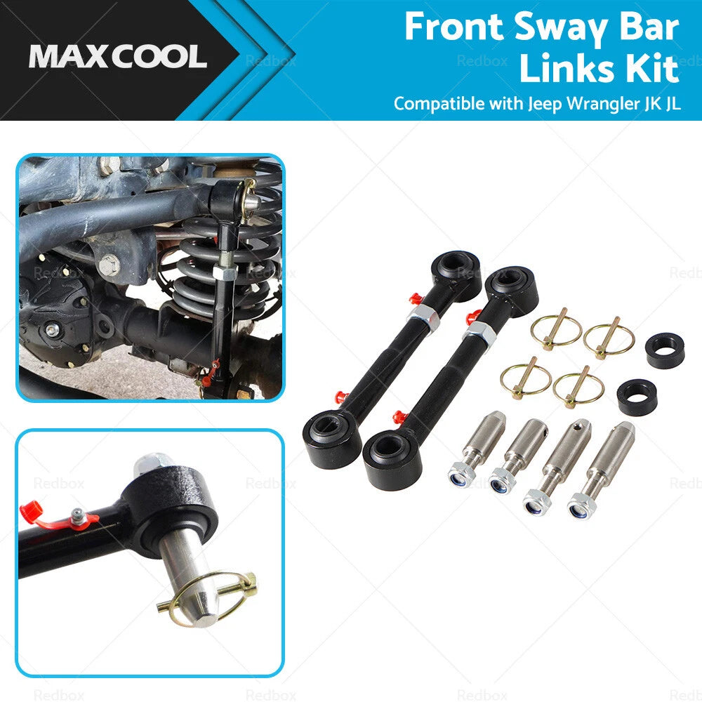 2.5-6" Lift Front Sway Bar Links for Jeep Wrangler JK JL (2007-2023)