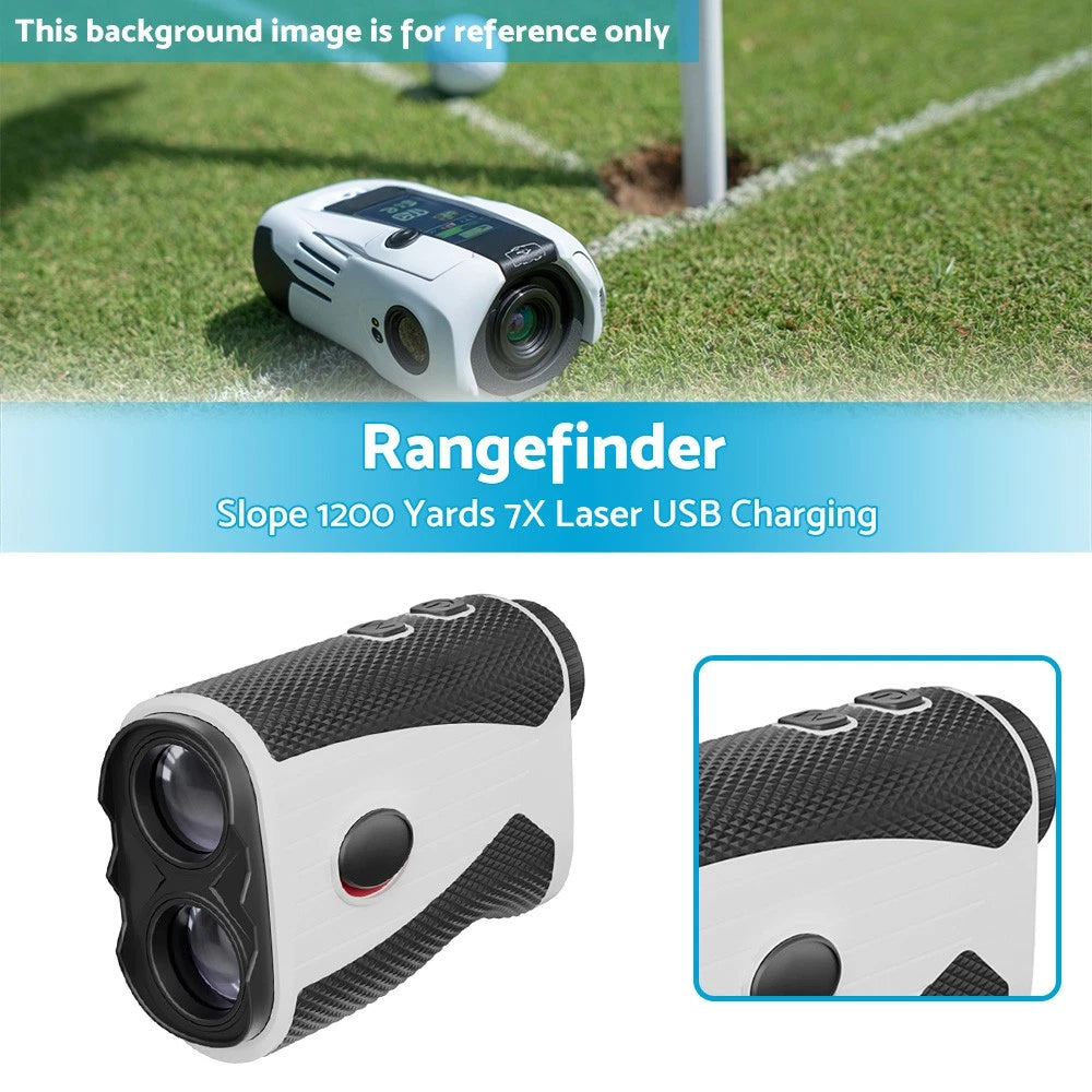 1200 Yards Laser Range Finder 7X Magnification for Golf - USB Charge
