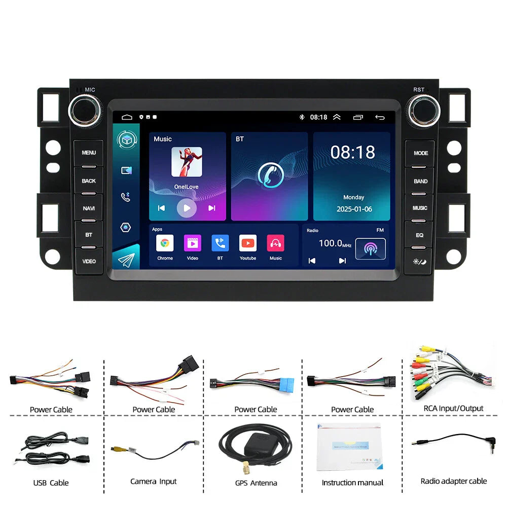 7'' Carplay Stereo Radio GPS for Chevrolet Captiva (2007-2018)