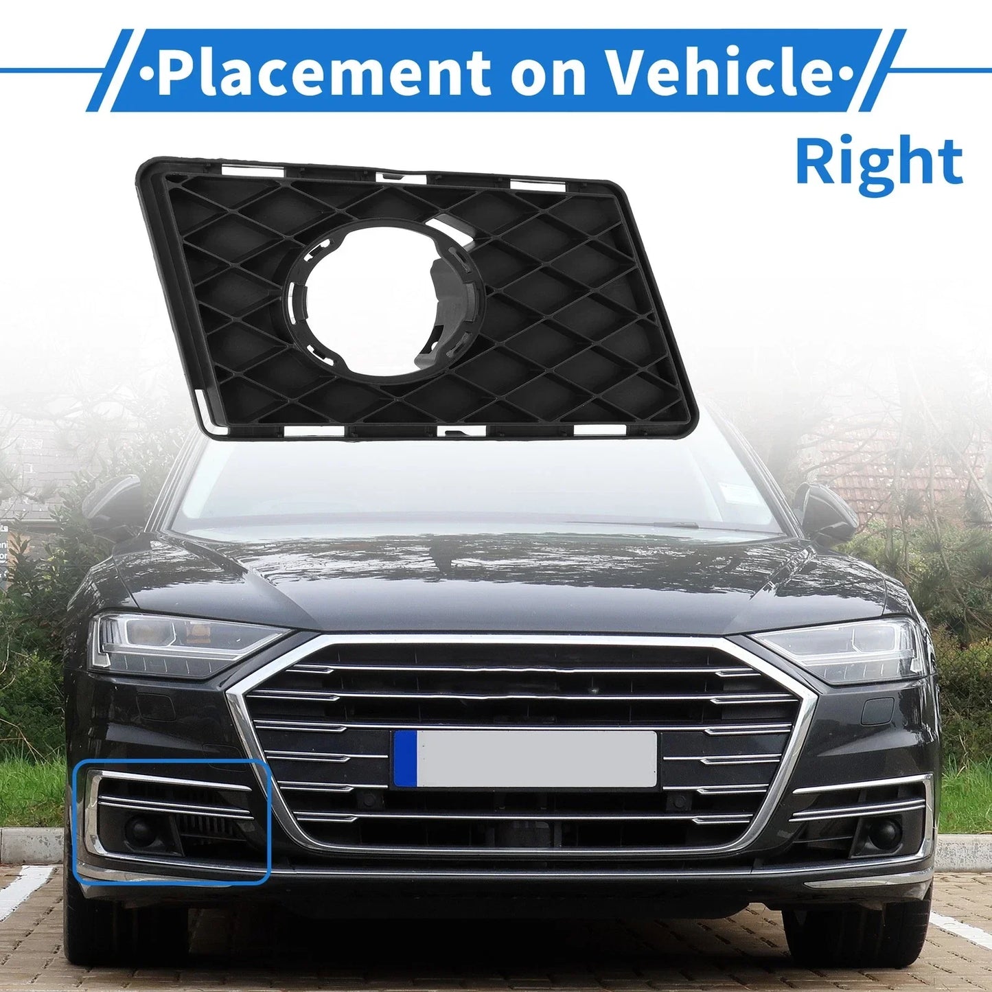 Front Right Fog Light Grill for Mercedes-Benz GLK-Class (2008-2015)