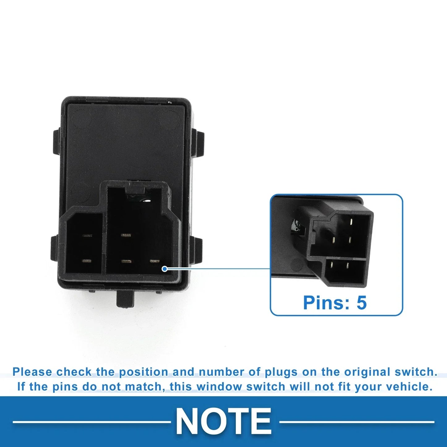 Rear Power Window Switch for Dodge Ram 1500 2500 3500 (2004)