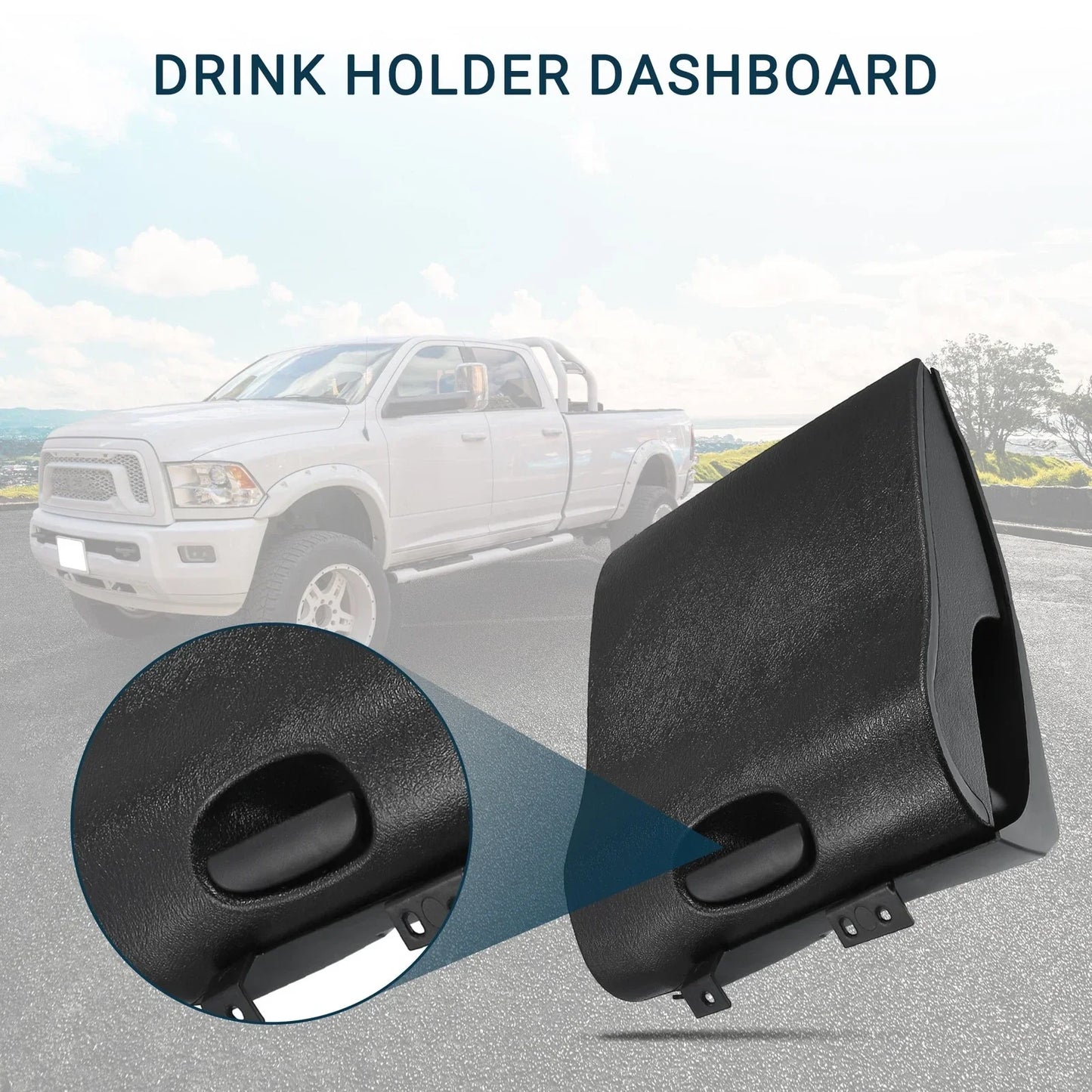 Auto Cup Holder for Dodge Ram 1500 (1998-2001) - Black