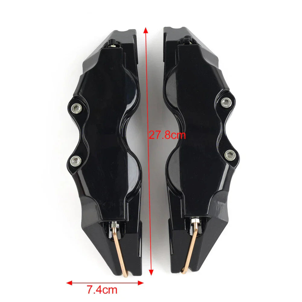 Large 3D Yellow Disc Brake Caliper Covers for Universal Cars