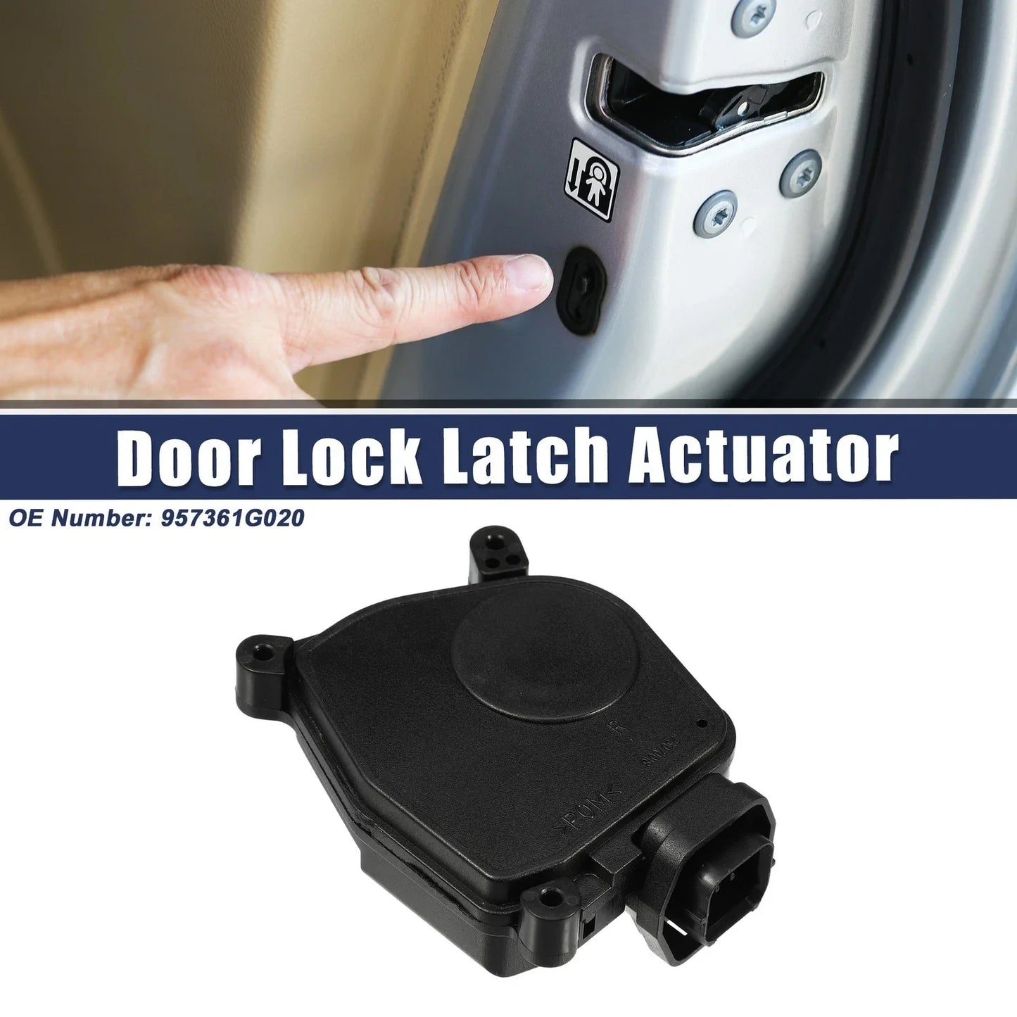 Front Right Door Lock Latch Actuator for Hyundai Accent (2006-2011) Black