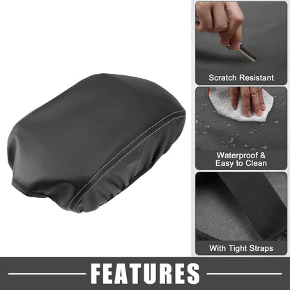 Car Center Console Armrest Cover for Dodge Charger (2011-2023) Black Gray