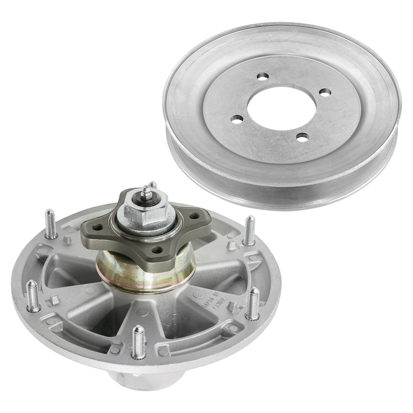 54 Inch Deck Spindle with Pulley Replacement for John Deere (2000–2007)