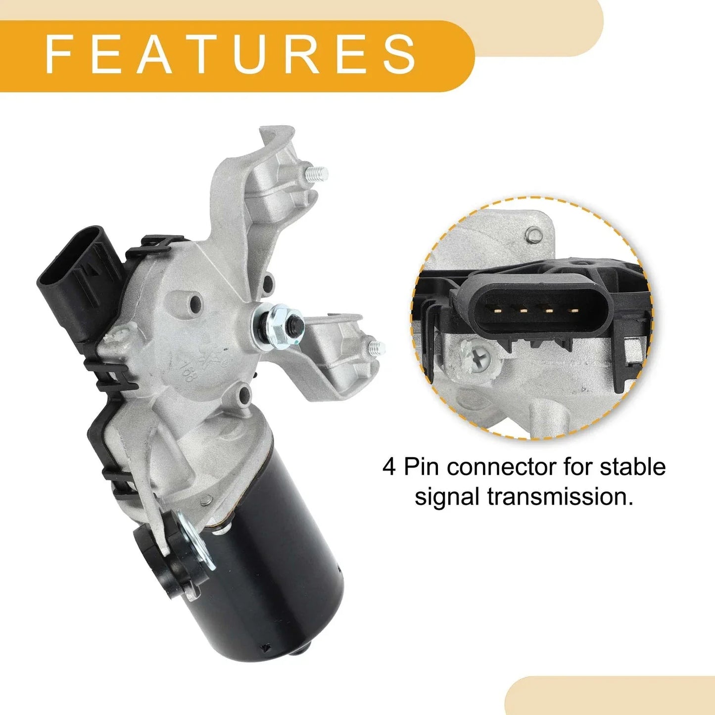 Windshield Wiper Motor for Dodge Nitro 2007-2011 (2 x No.68020720AA/68020720AB)