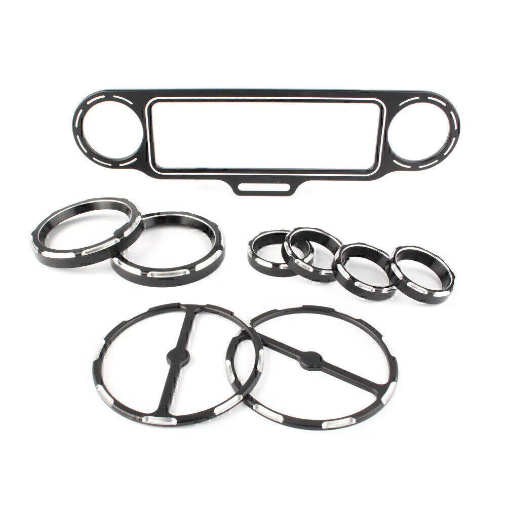 CNC Aluminum Inner Fairing Trim Bezel Set for Harley Touring FLHT FLHX (1996-2013)