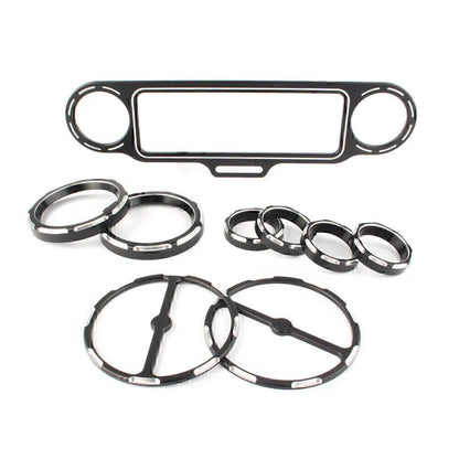 CNC Aluminum Inner Fairing Trim Bezel Set for Harley Touring FLHT FLHX (1996-2013)
