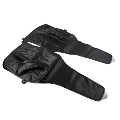 Black PU Leather Flame Rear Trike Fender Bra for Harley Tri Glide (2014-2023)